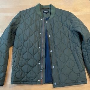Bonobos Olive Green Bomber Jacket